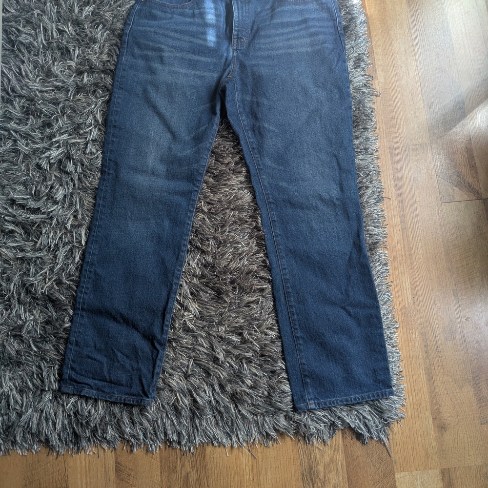 Madewell Straight-Leg Jeans in Deep Indigo
